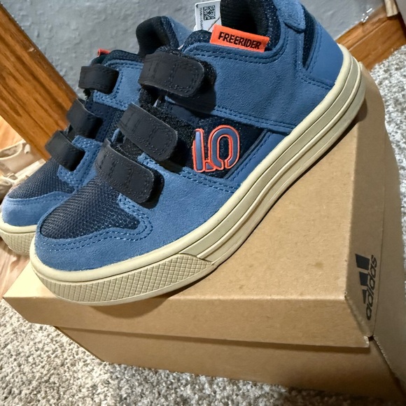 Adidas Kids Blue and Black Sneakers